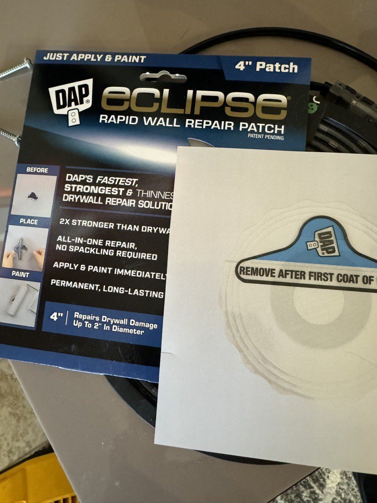 Instant drywall patch Handyman CBR1100XX Forum